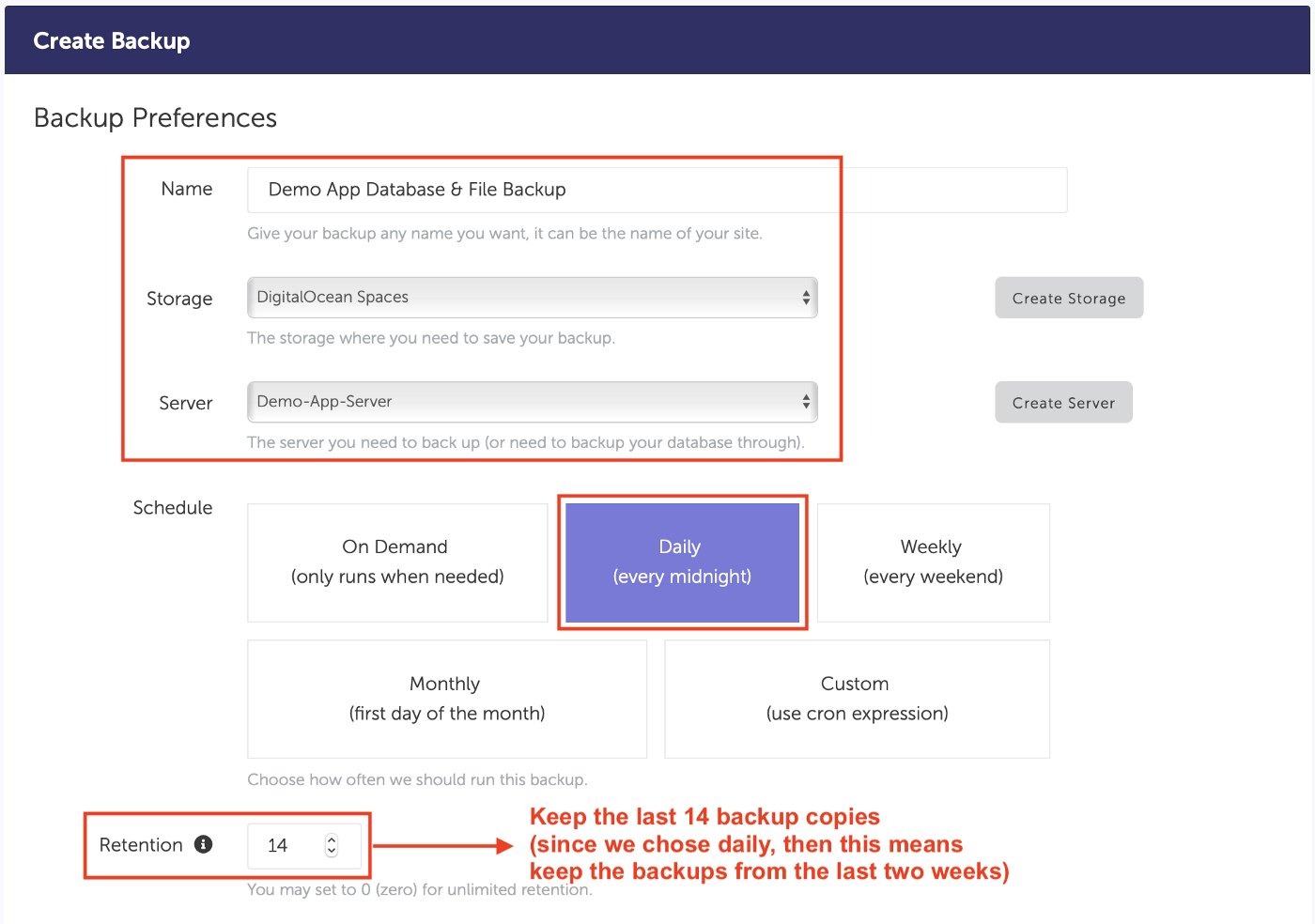 SimpleBackups - Create Backup SimpleBackups - Create Backup