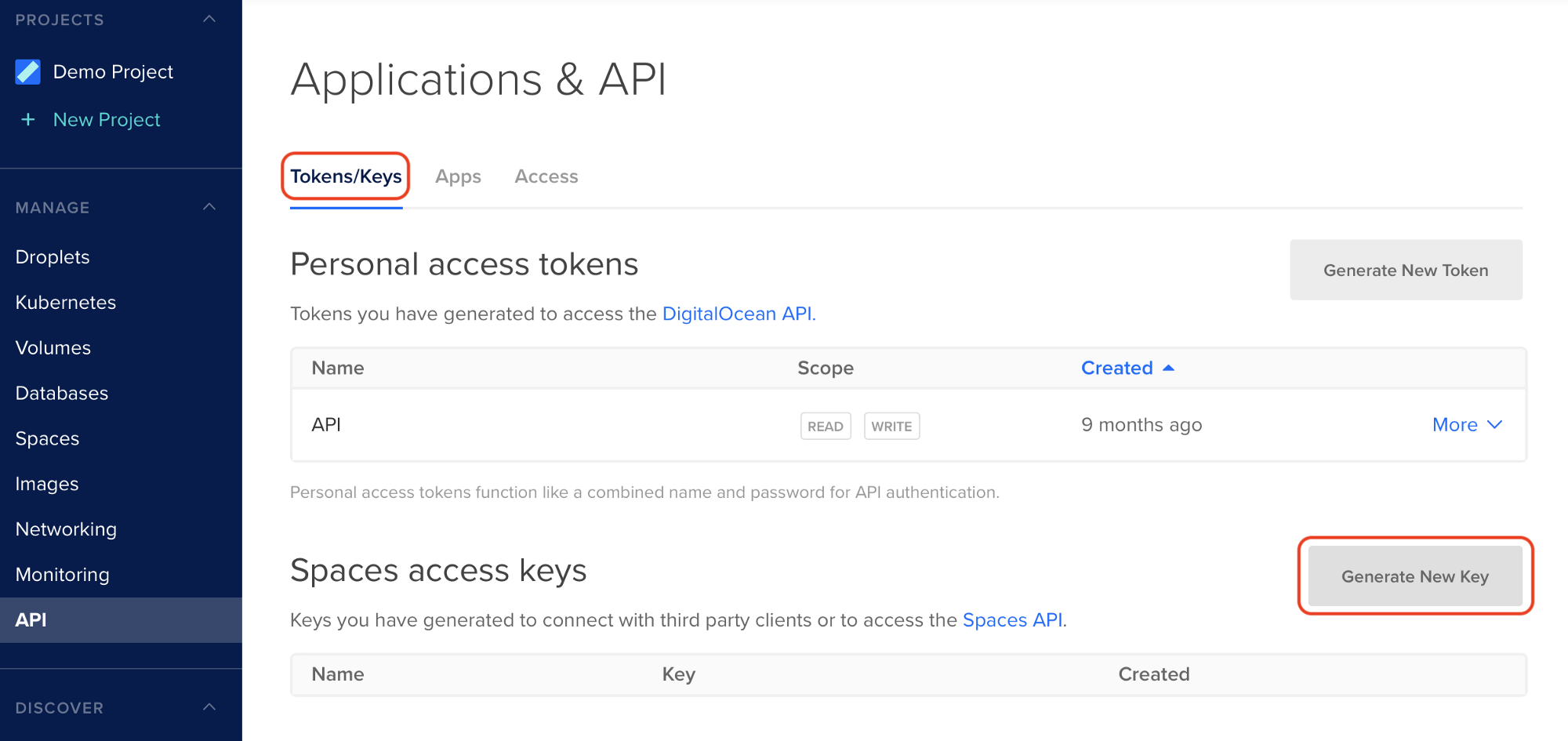 Step 2 Step 2 - DigitalOcean Spaces Credentials