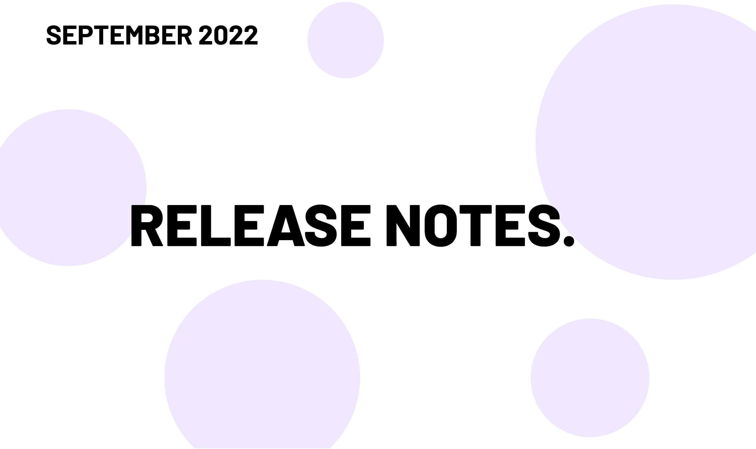 September 2022: Recipe, one-click DbaaS support, and xxxl databases!