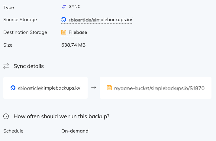 Cloud storage backup Cloud storage backup