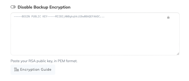 backup encryption "backup encryption"