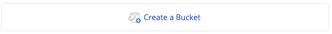 Trigger your Bucket creation Create Backblaze button on backblaze.com