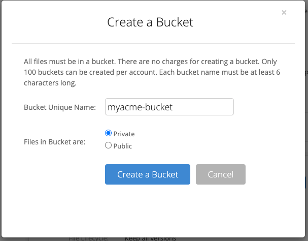 Create Backblaze Bucket Create your Backblaze Bucket form