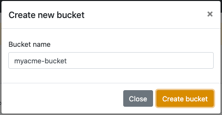 Create your Filebase Bucket Filebase Bucket creation form