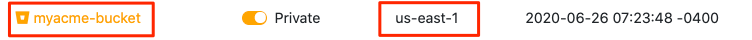 Filebase bucket  creation confirmation Filebase bucket creation confirmation, including bucket region  and name