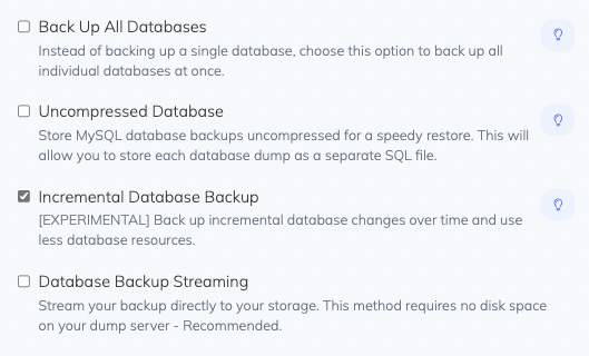 Choosing the Type of Backup Choosing the Type of Backup