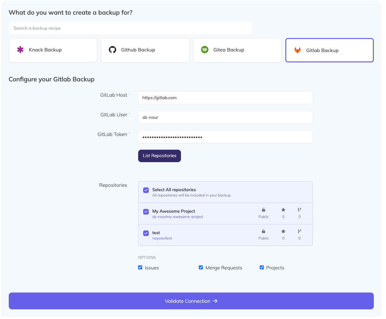 Gitlab Recipe