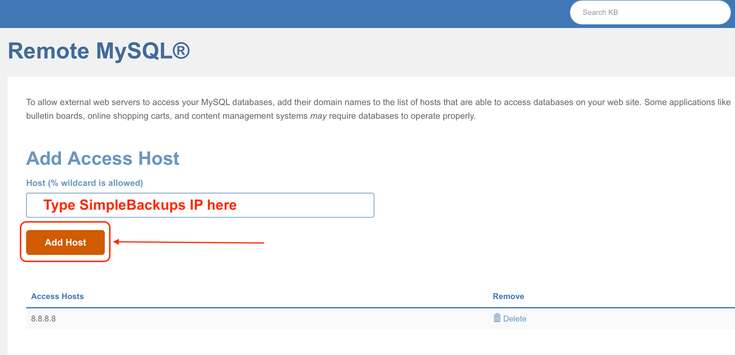cPanel MySQL Remote IP cPanel MySQL Remote IP