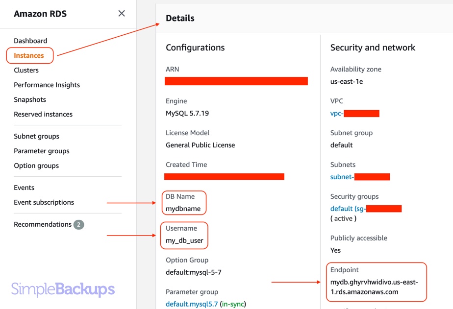 AWS RDS MySQL Backup to S3