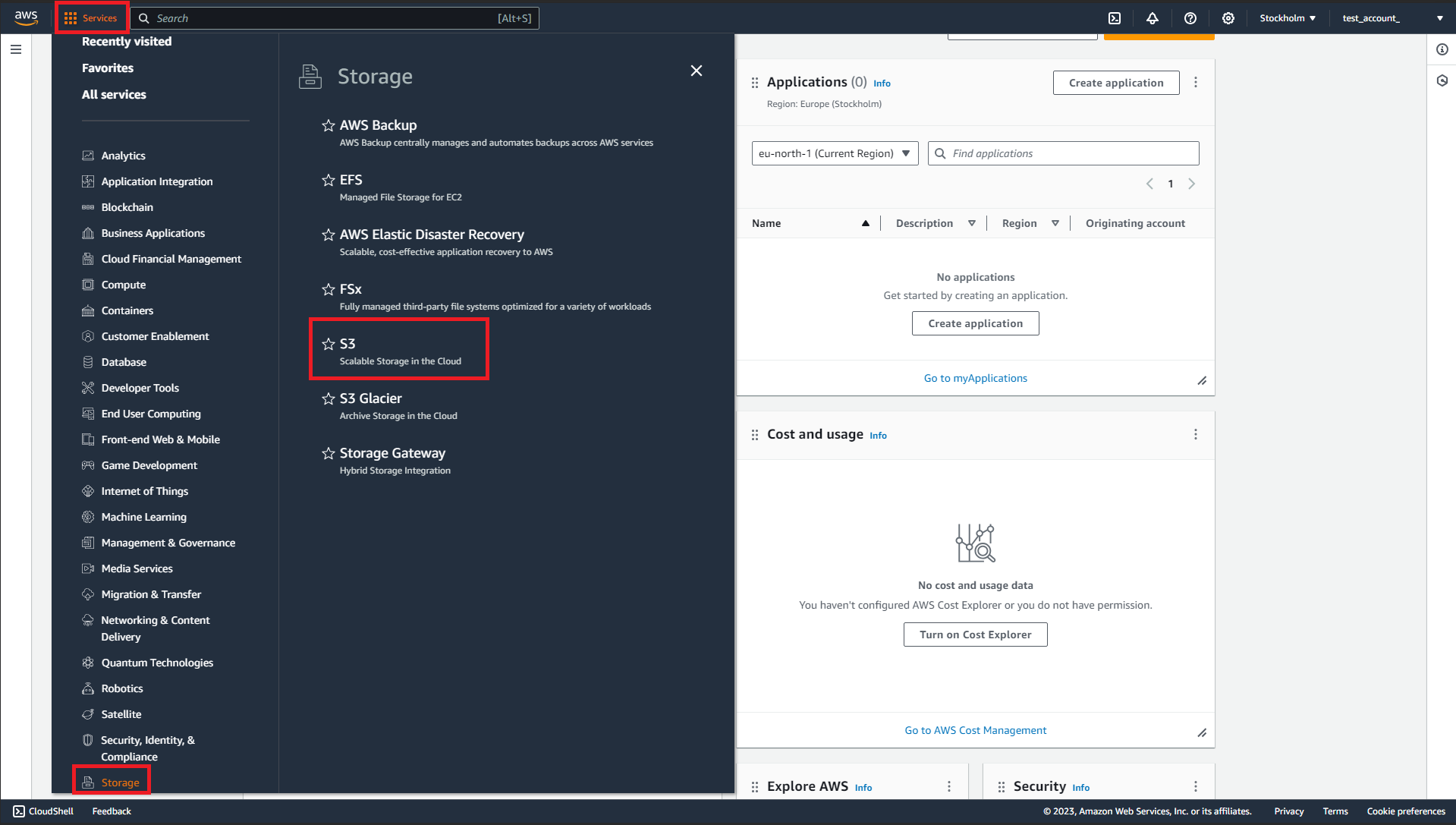 Generate S3 credentials for sync step 1