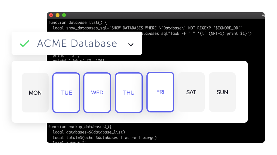 Redis database backup