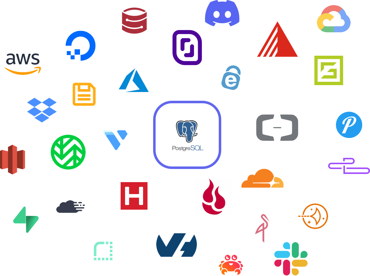 Backup PostgreSQL to any storage provider