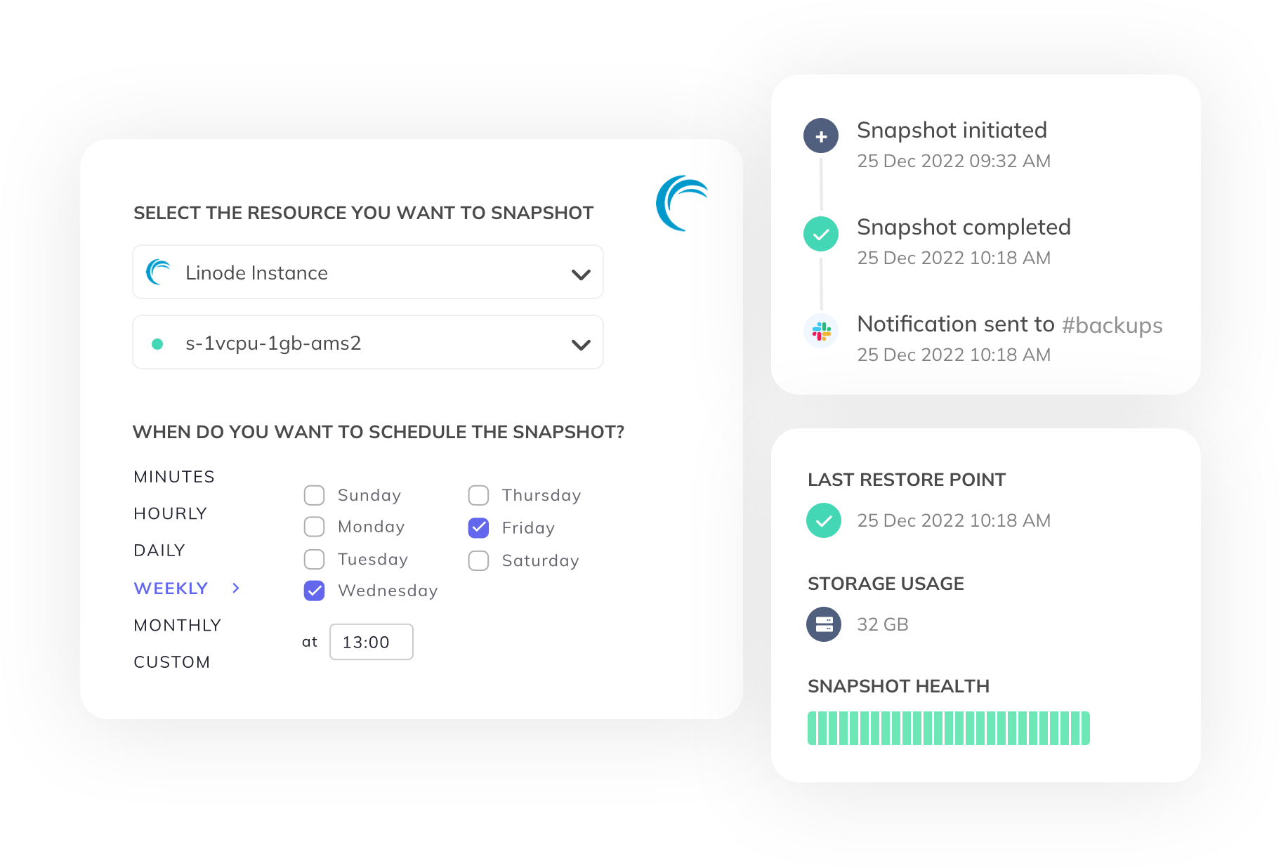 SimpleBackups Linode snapshot