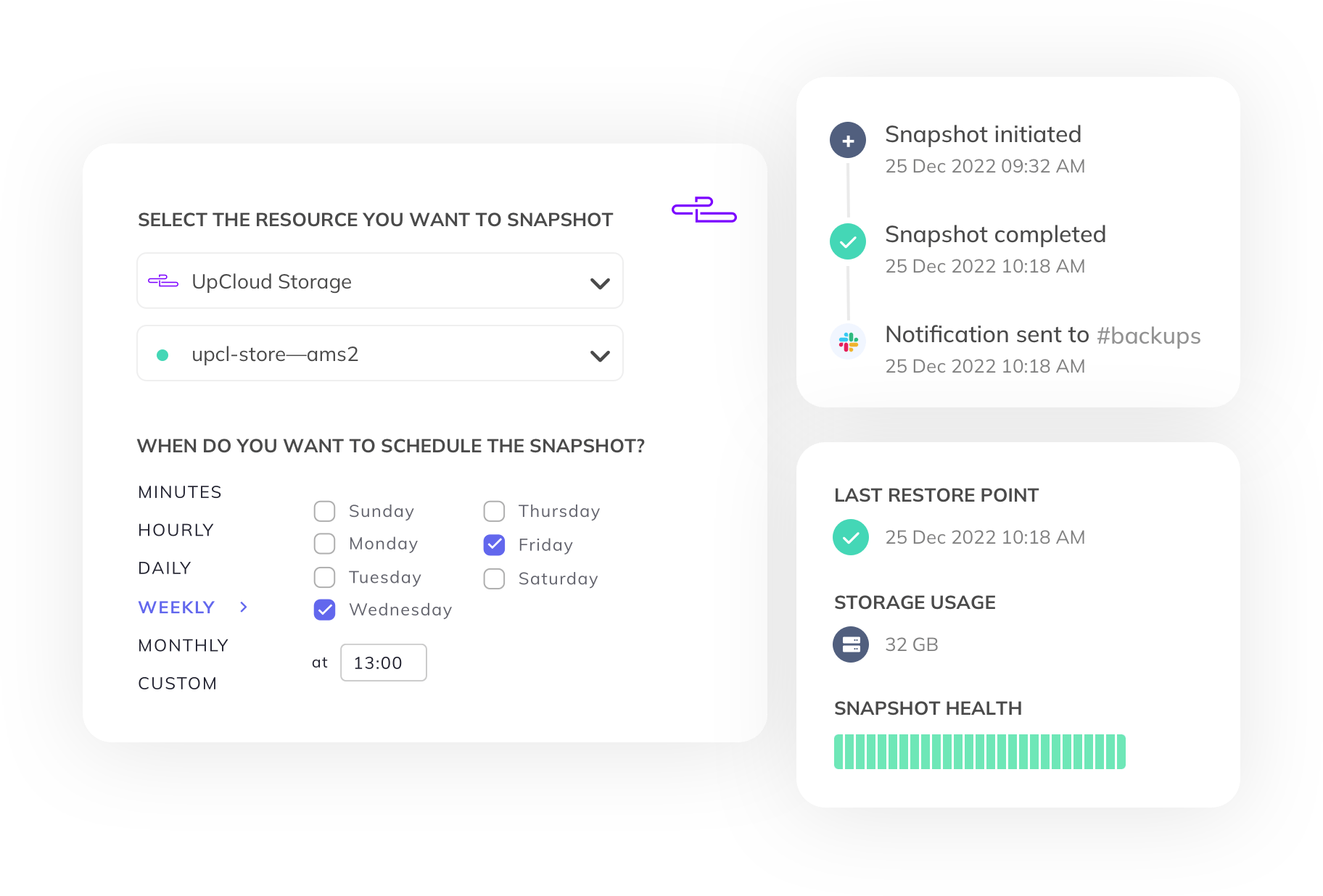 SimpleBackups UpCloud snapshot